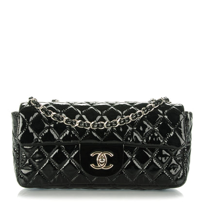 Chanel Patent Quilted East West Flap Black 1 of 8