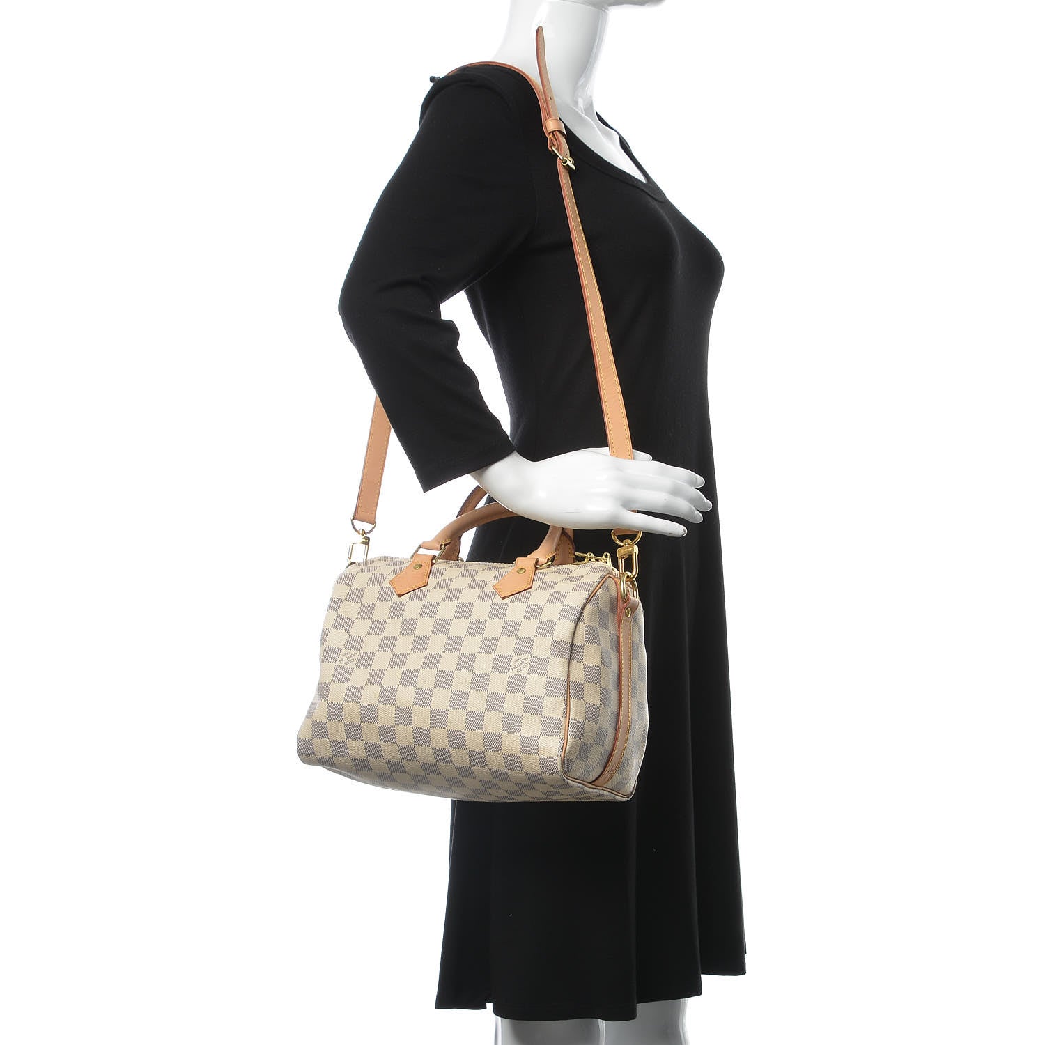 Louis Vuitton Damier Azur Speedy Bandouliere 25 2 of 8