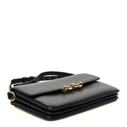 Saint Laurent Smooth Calfskin Le Maillon Satchel Black 4 of 11