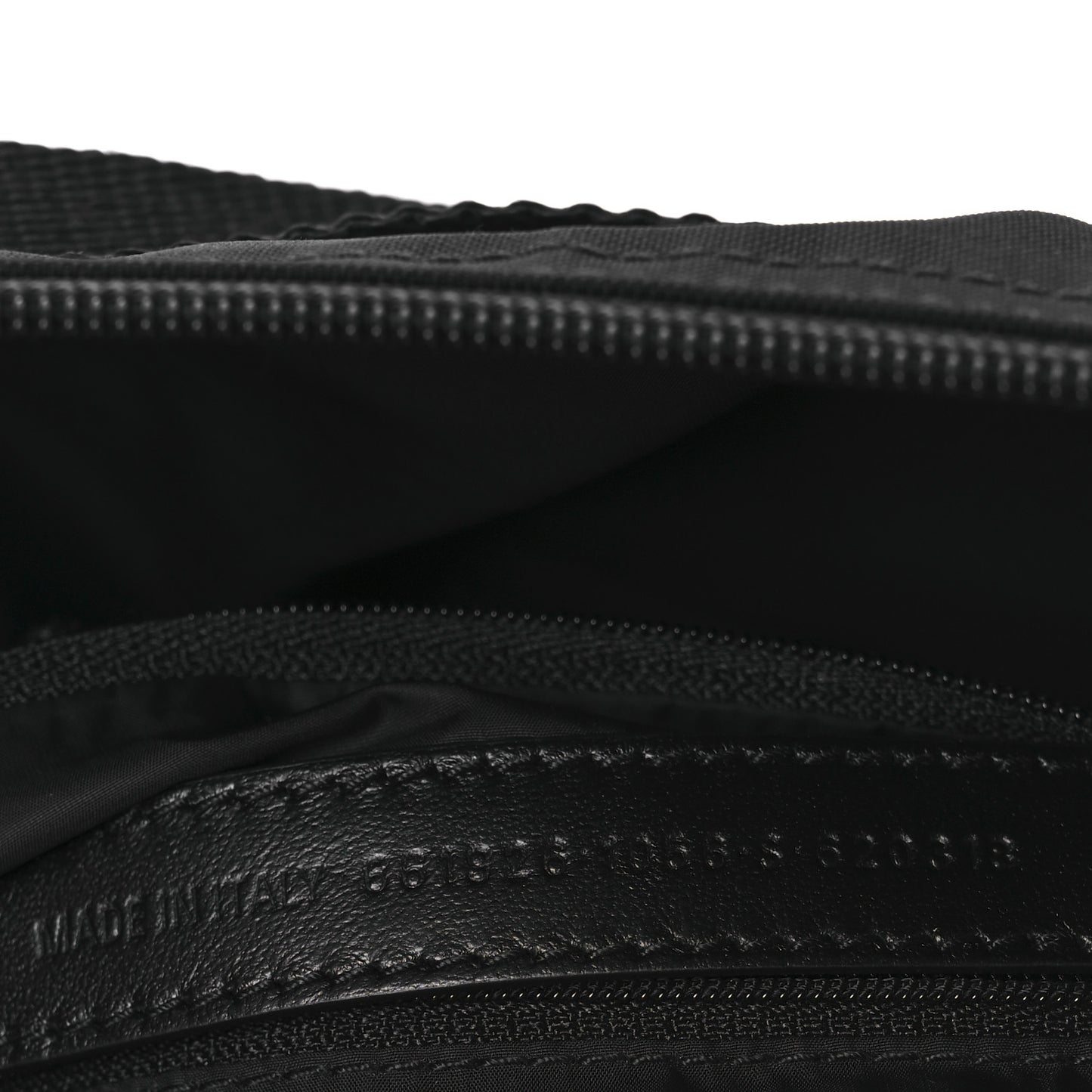 Recycled Sport Nylon Logo Embroidered Wheel Sling Bag Black Pink