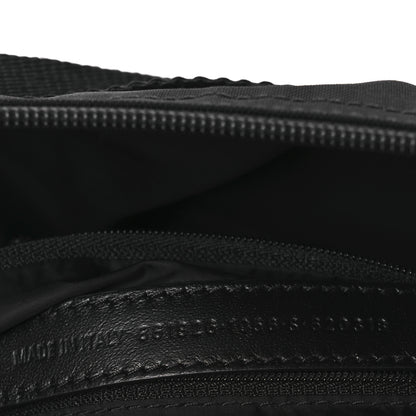 Balenciaga Recycled Sport Nylon Logo Embroidered Wheel Sling Bag Black Pink 7 of 13