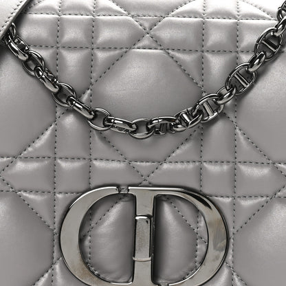 Christian Dior Calfskin Macrocannage Medium Caro Bag Iron Grey 8 of 11
