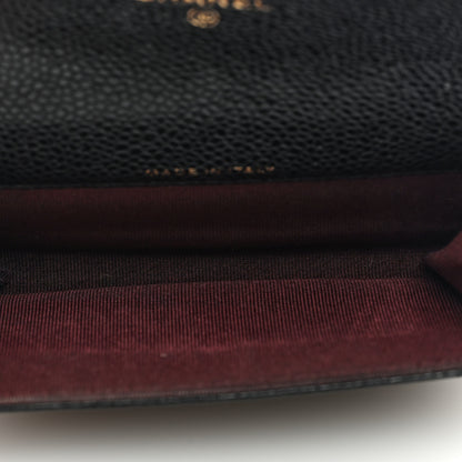 Chanel Caviar Quilted Flap Card Holder Wallet Black 5 of 8