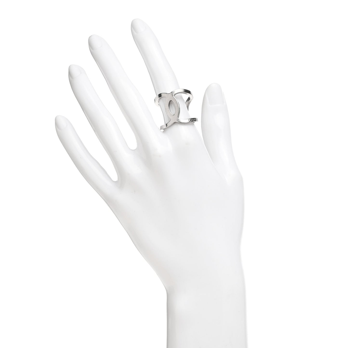 Metal CC Ring 55 7.25 Silver