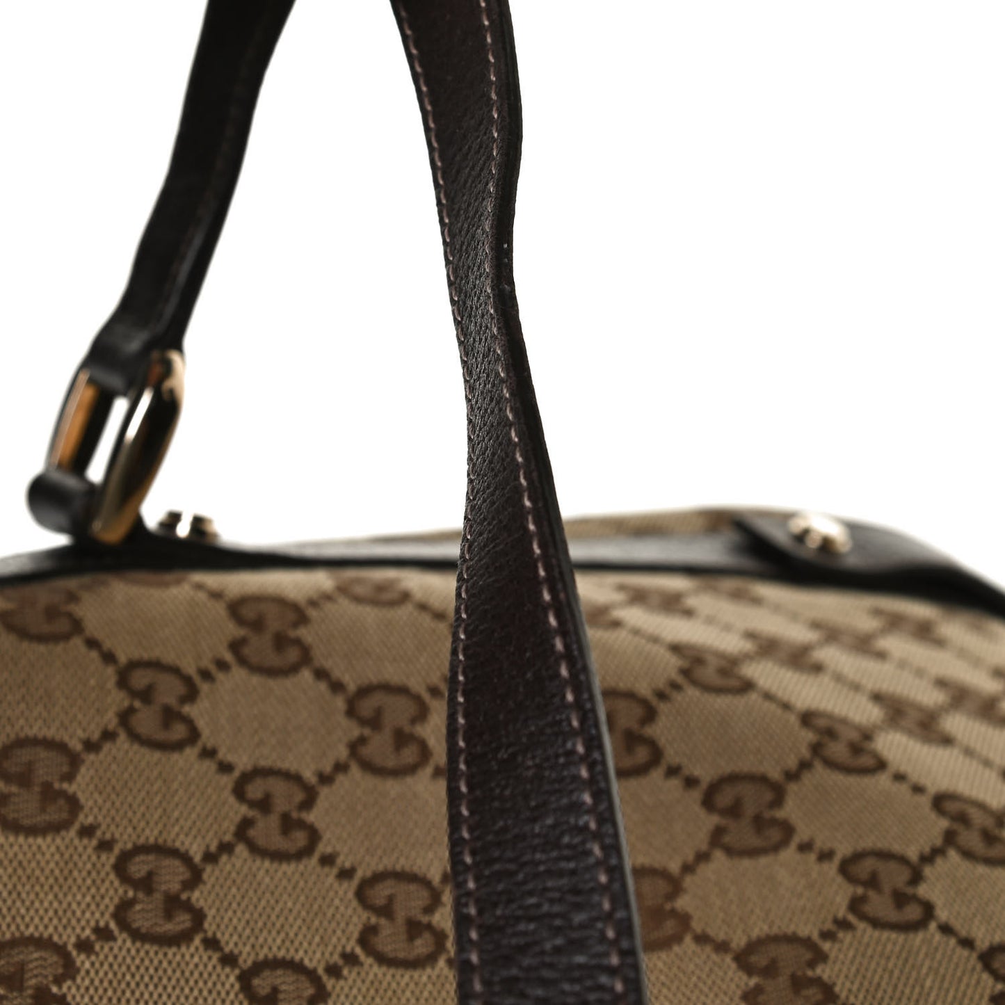 Monogram Medium Abbey Shoulder Bag Dark Brown