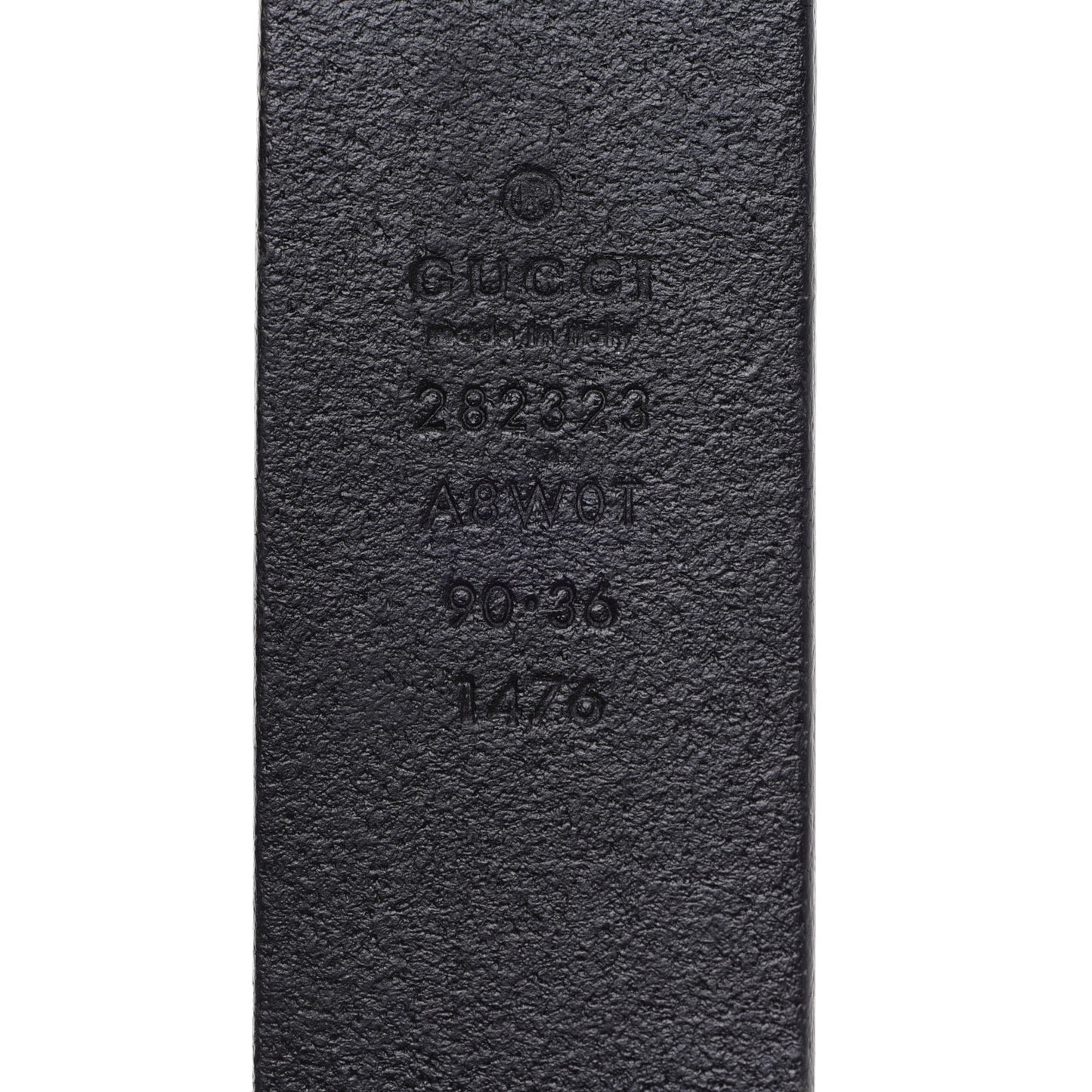 Margaux Calfskin Studded Interlocking G 30mm Belt 90 36 Black