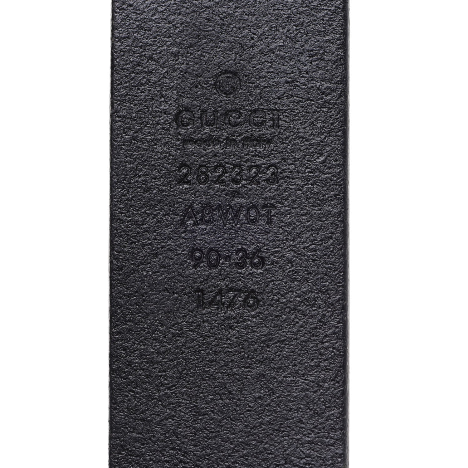 Gucci Margaux Calfskin Studded Interlocking G 30mm Belt 90 36 Black 4 of 6