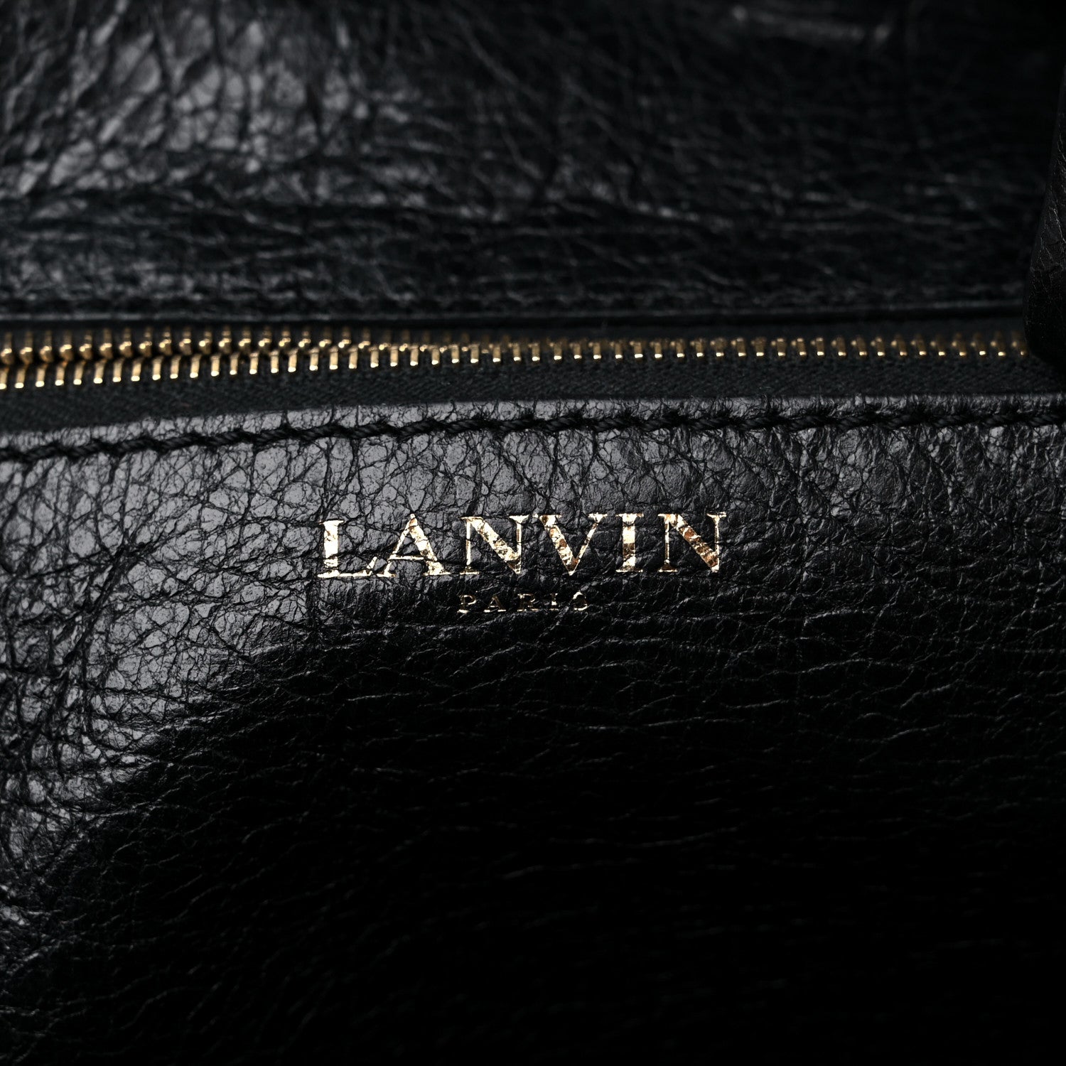 Lanvin Crinkled Calfskin Quilted Carry Me Tote Black 6 of 11