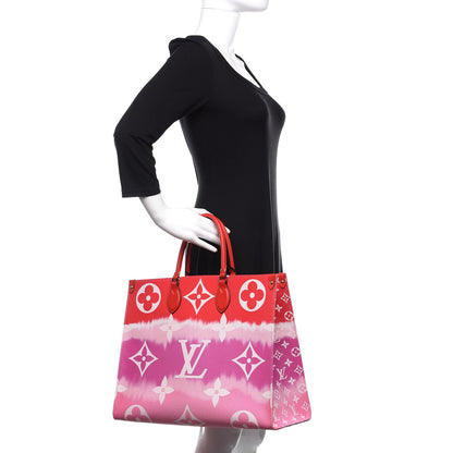 Louis Vuitton Monogram Escale Onthego GM Rouge 3 of 11