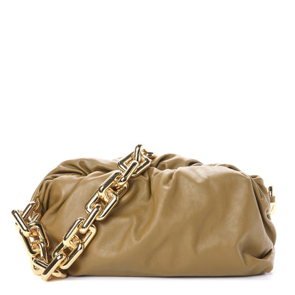 Bottega Veneta Calfskin The Pouch Chain Moutarde 1 of 9