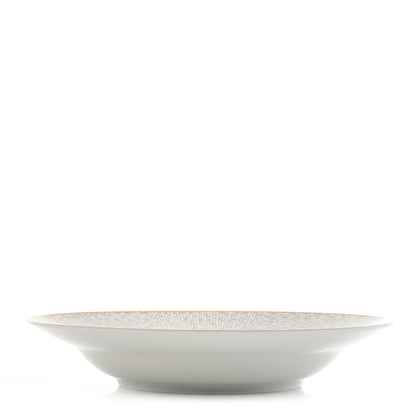 Hermes Porcelain Mosaique Au 24 Soup Bowl Gold 4 of 9