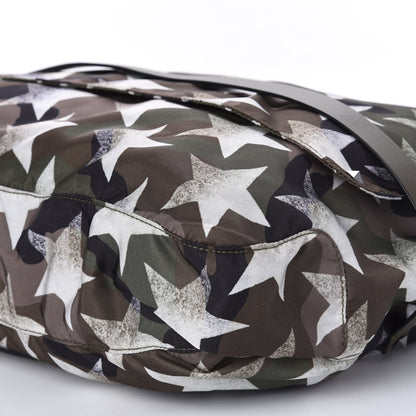 Valentino Garavani Nylon Printed Camustars Rockstud Messenger Bag Army Green White 7 of 9