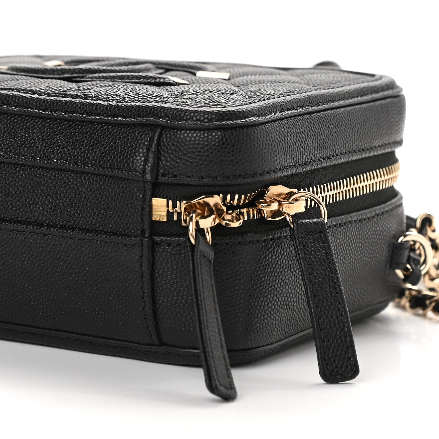 Chanel Caviar Quilted Small CC Filigree Vanity Case Black 9 of 9