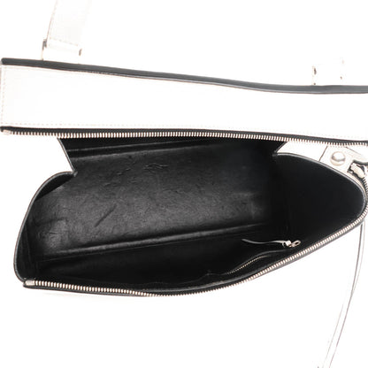Celine Grained Calfskin Medium Edge Shoulder Bag White 5 of 10