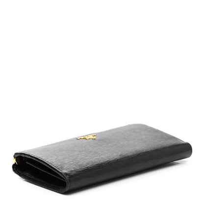Prada Vitello Move Half Zip Wallet Black 4 of 11