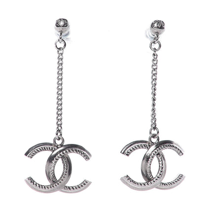 Chanel Ruthenium CC Drop Earrings 1 of 3