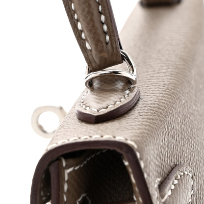 Hermes Epsom Mini Kelly Sellier 20 Etoupe 13 of 14