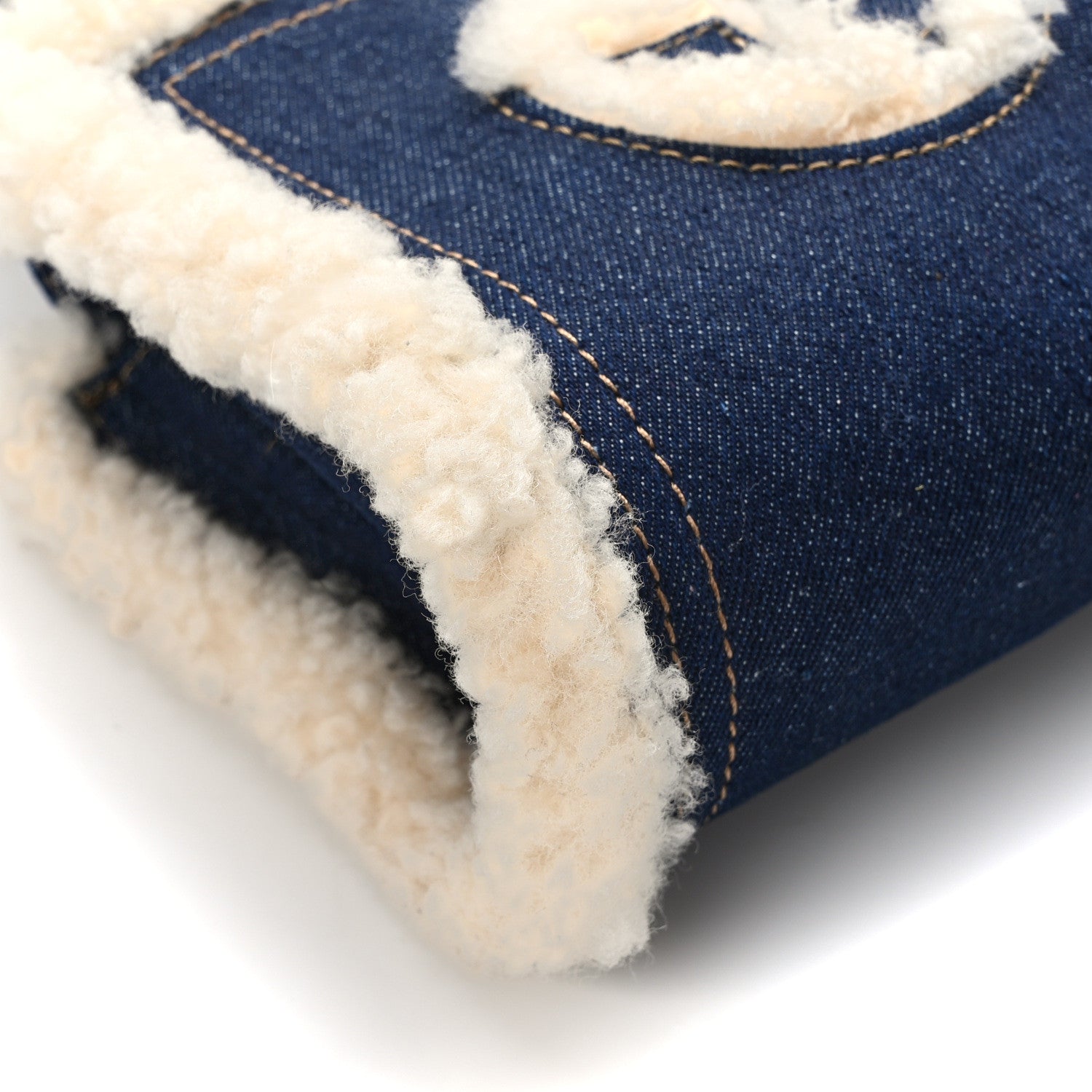 Telfar X UGG Denim Shearling Small Shopping Bag Raw Denim 10 of 13
