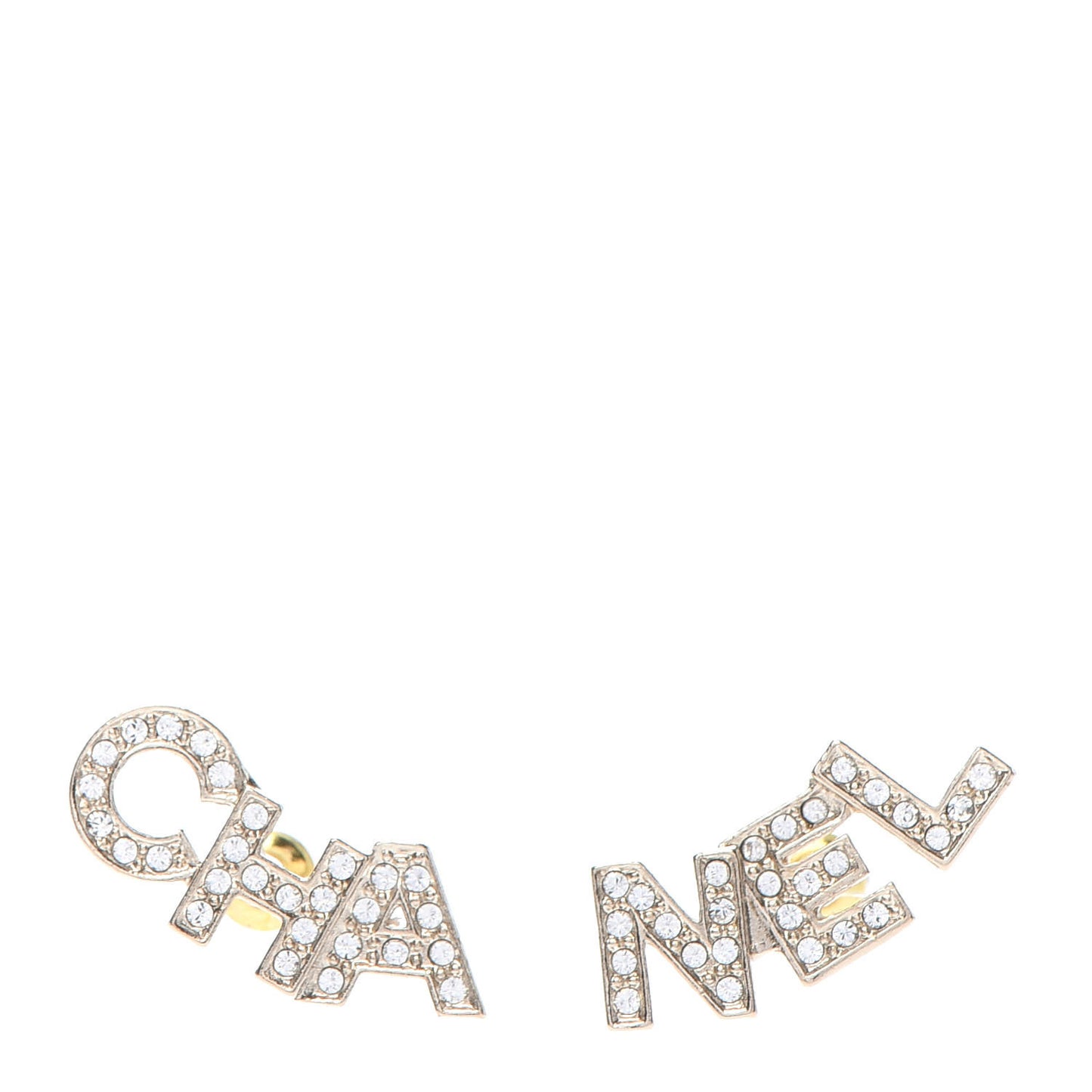 Crystal Pearl Signature Stud Earrings Gold