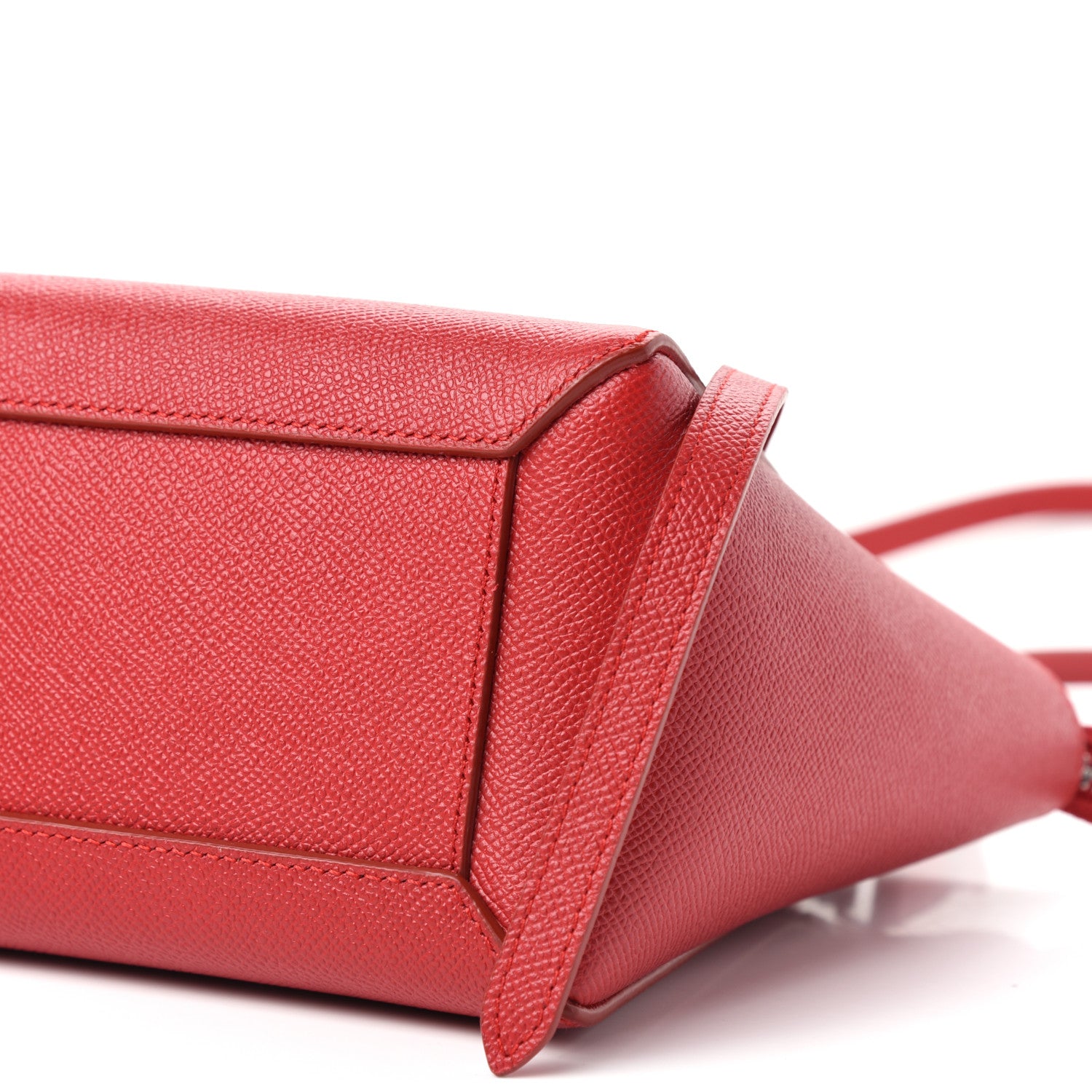 Celine Grained Calfskin Nano Belt Bag Coquelicot 8 of 9