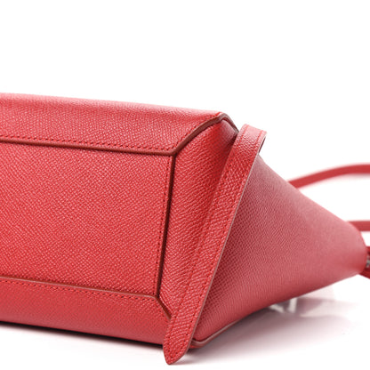 Celine Grained Calfskin Nano Belt Bag Coquelicot 8 of 9