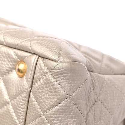 Chanel Metallic Calfskin Quilted XXL Travel Flap Bag Gold 11 of 15