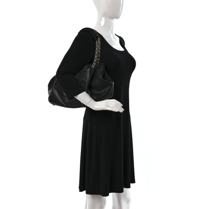 Chanel Caviar CC Tuck Medium Tote Black 2 of 9