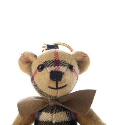 Burberry Cashmere Vintage Check Thomas Bear Bag Charm Antique Yellow 3 of 4