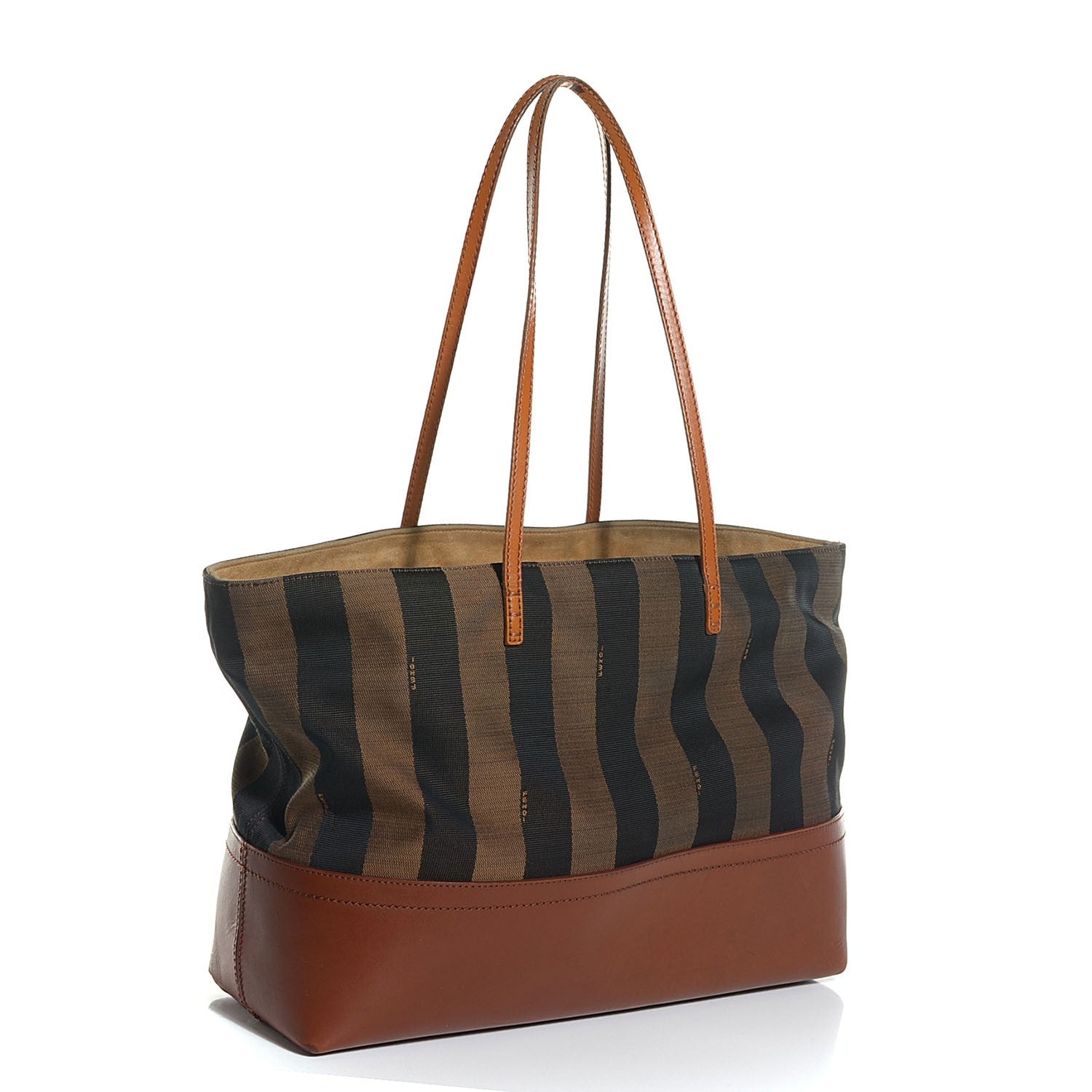 Fendi Pequin Cuoio Vegetale Medium Roll Tote Tobacco Cuoio Miele 3 of 11