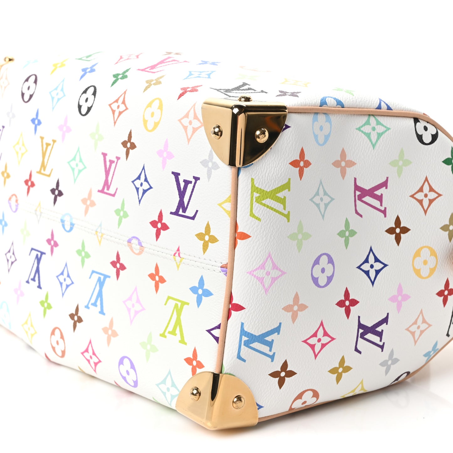LV X TM Monogram Multicolor Speedy Bandouliere 25 White