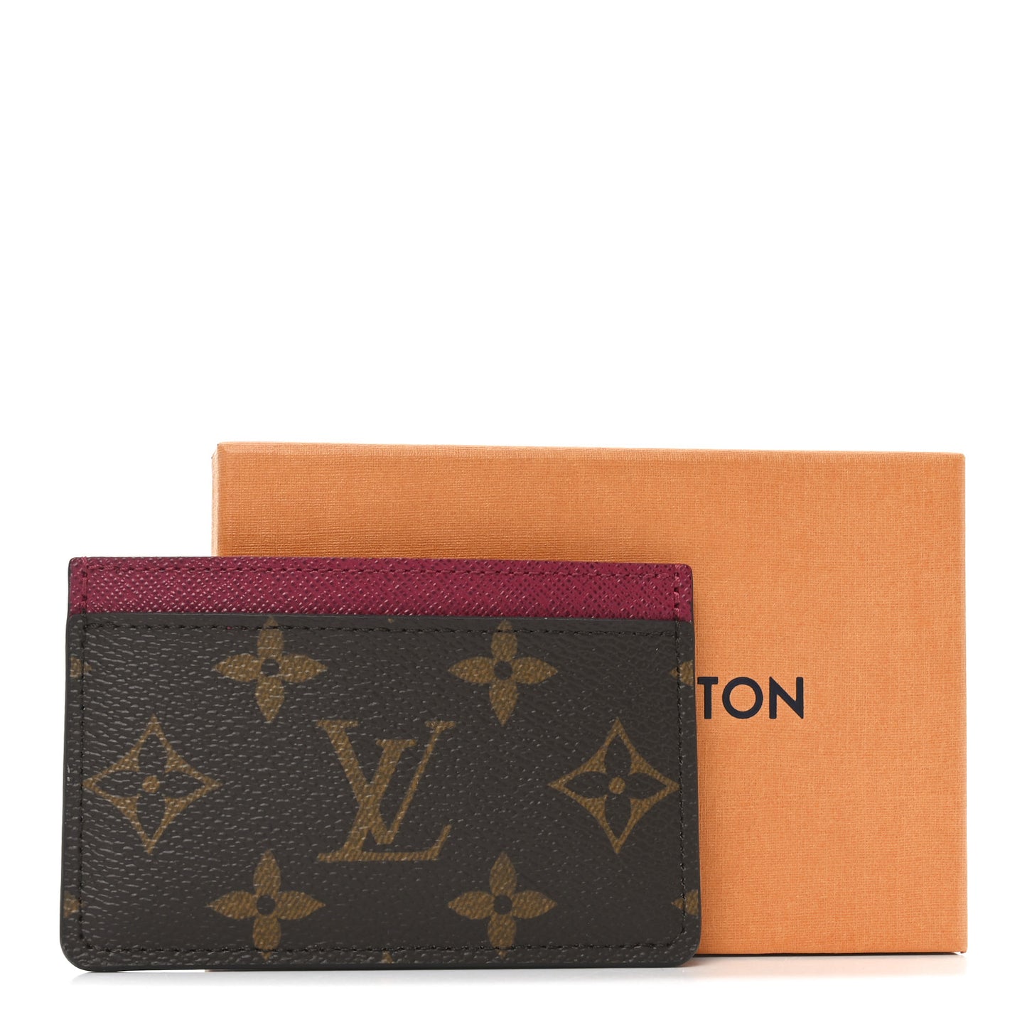 Monogram Card Holder Fuchsia