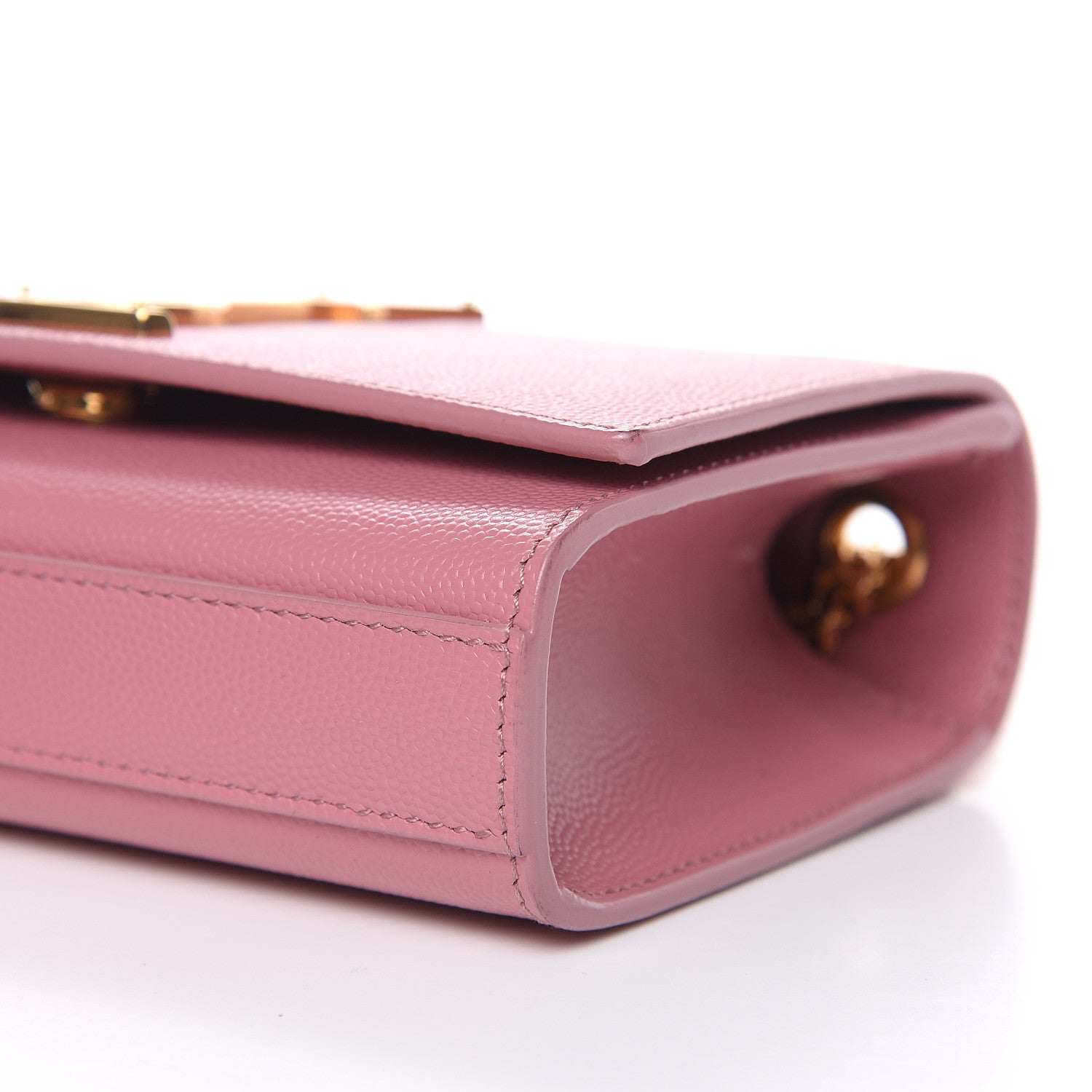 Saint Laurent Grain De Poudre Small Classic Monogram Kate Satchel Old Rose 8 of 9