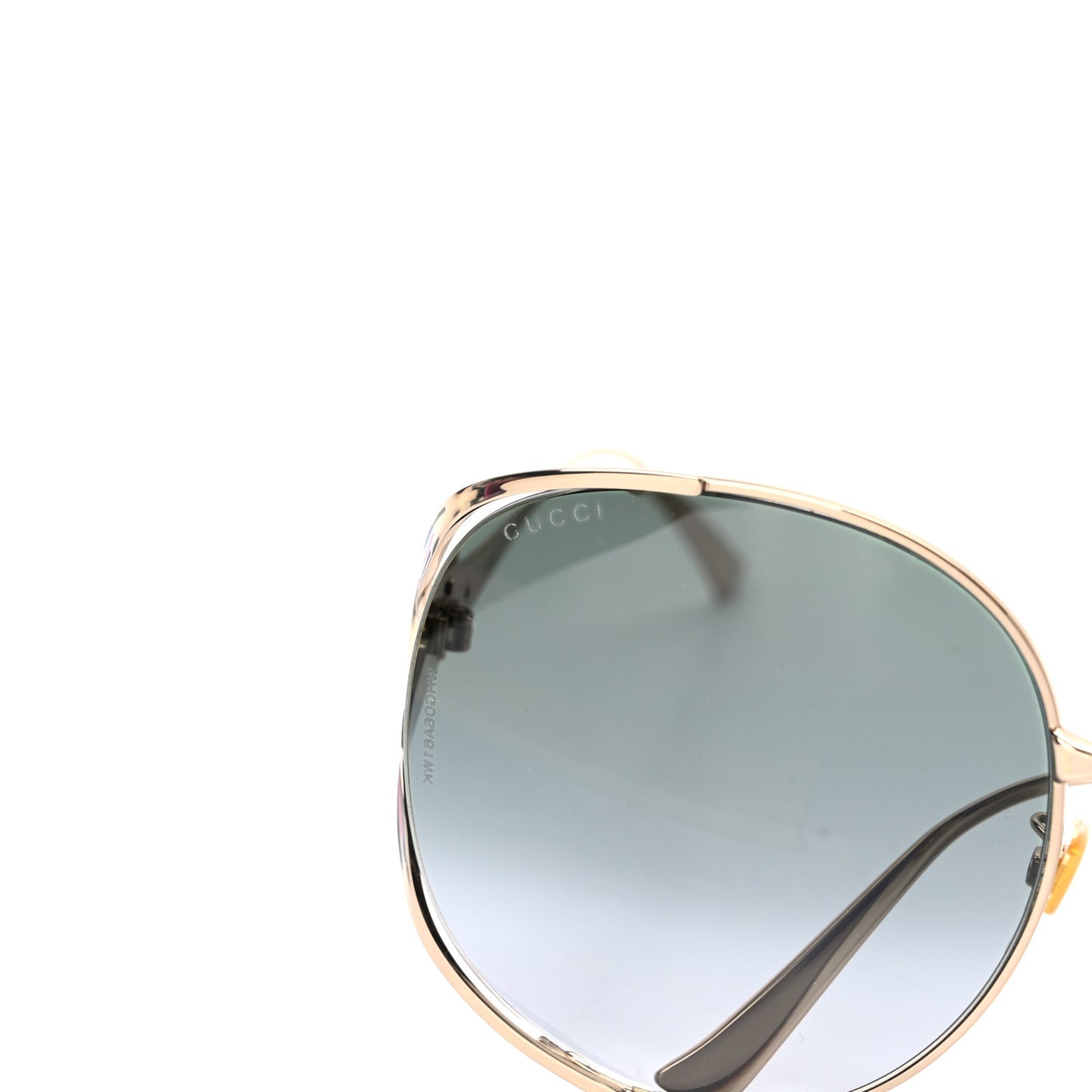 Metal Oversized Round Frame GG0225S Sunglasses Gold