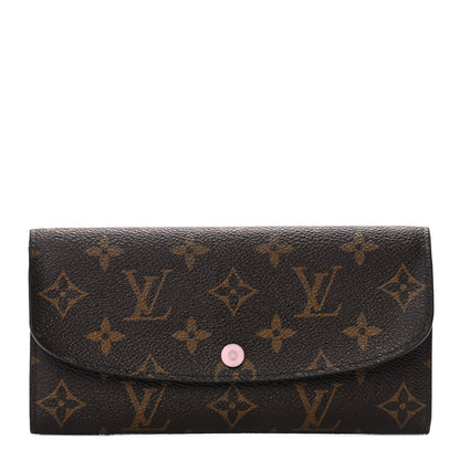 Louis Vuitton Monogram Emilie Wallet Rose Ballerine 1 of 11