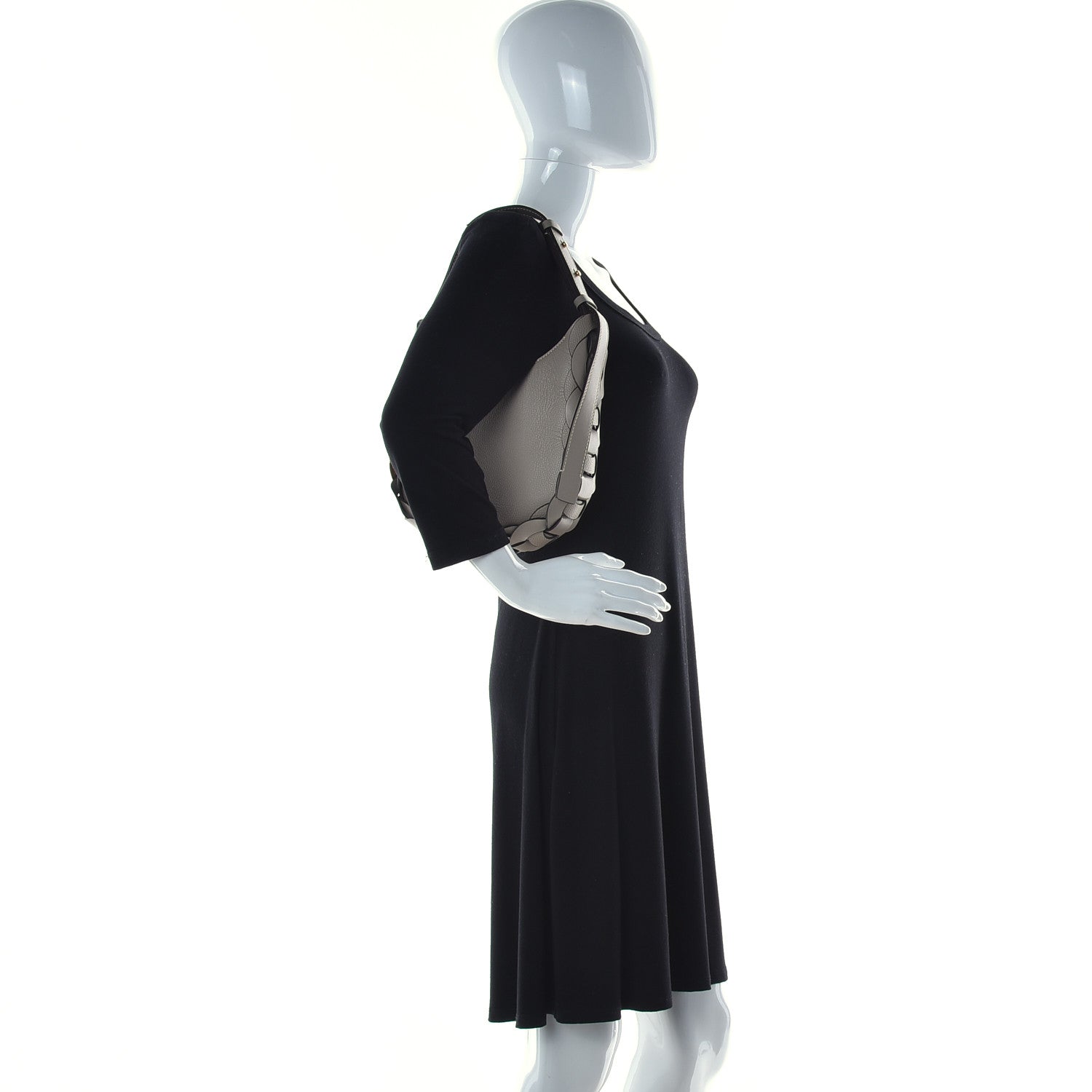 Chloe Small Grain Smooth Calfskin Small Darryl Hobo Motty Grey 2 of 11