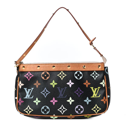 Louis Vuitton Monogram Multicolor Pochette Accessories Black 1 of 4