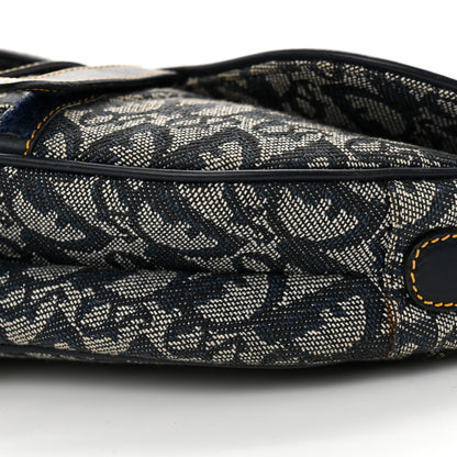 Christian Dior Monogram Saddle Bag Blue 10 of 15