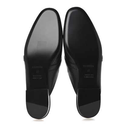 Hermes Goatskin Oz Mules 40 Black 6 of 11