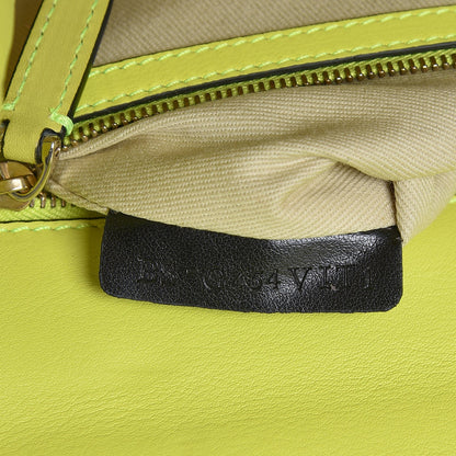 Valentino Garavani Vitello Large Glam Lock Rockstud Flap Yellow Fluo 7 of 17