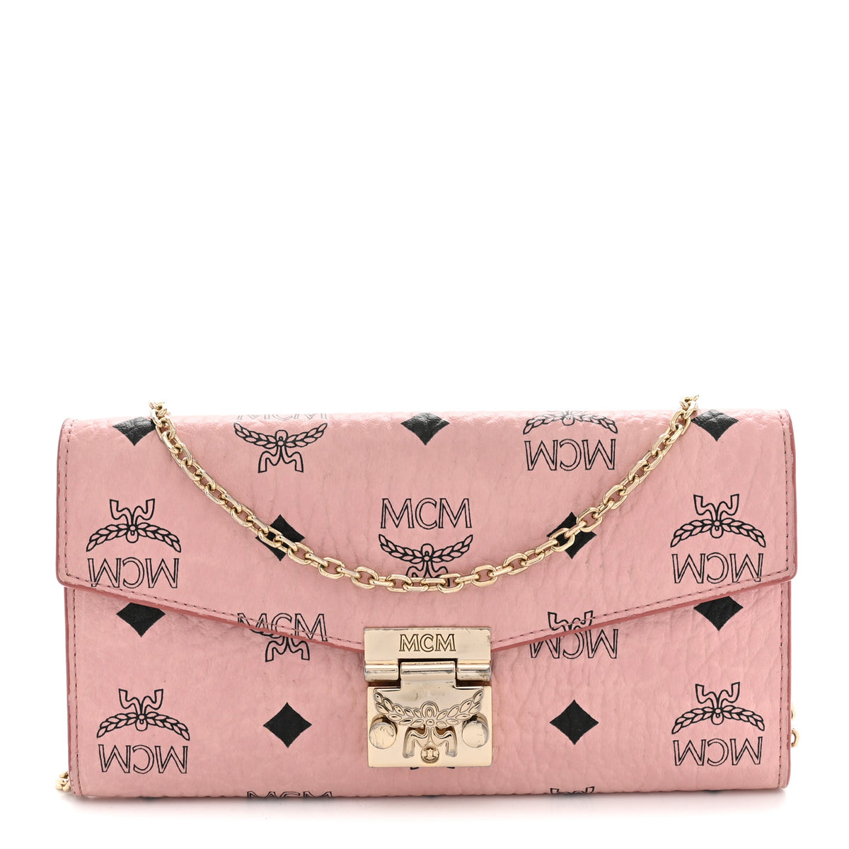 Visetos Large Patricia Wallet On Chain Soft Pink