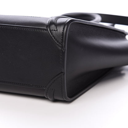 Celine Smooth Calfskin Nano Luggage Black 11 of 13