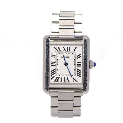 Cartier Stainless Steel 24mm Tank Solo Quartz Watch 1 of 9