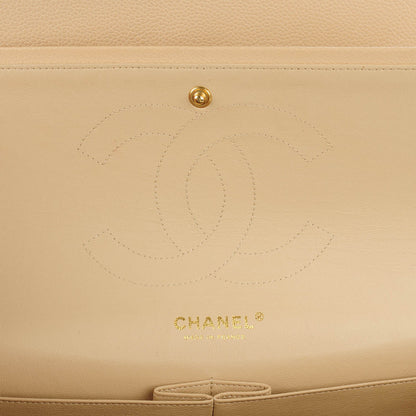 Chanel Caviar Quilted Jumbo Double Flap Beige Clair 8 of 11