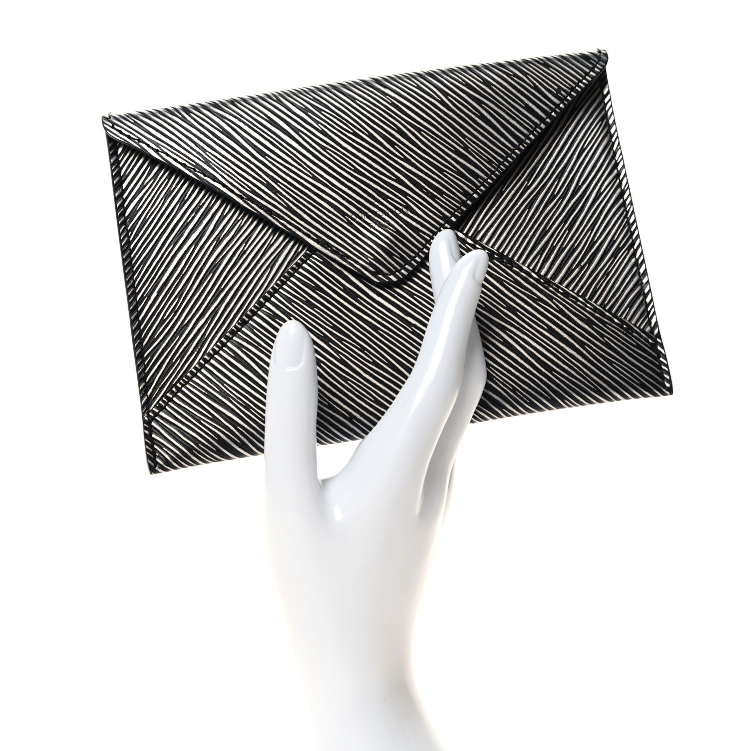 Louis Vuitton Metallic Epi Medium Kirigami Pochette Insert Platine 2 of 9