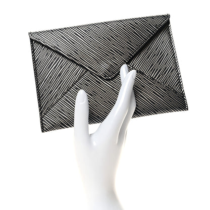 Louis Vuitton Metallic Epi Medium Kirigami Pochette Insert Platine 2 of 9