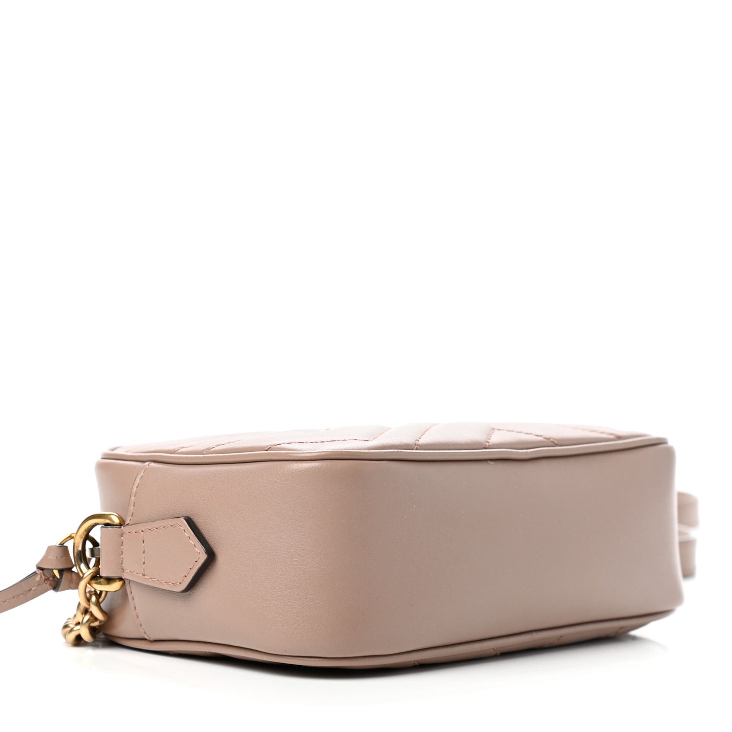 Calfskin Matelasse Mini GG Marmont Chain Shoulder Bag Porcelain Rose