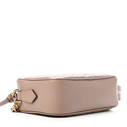 Gucci Calfskin Matelasse Mini GG Marmont Chain Shoulder Bag Porcelain Rose 4 of 11