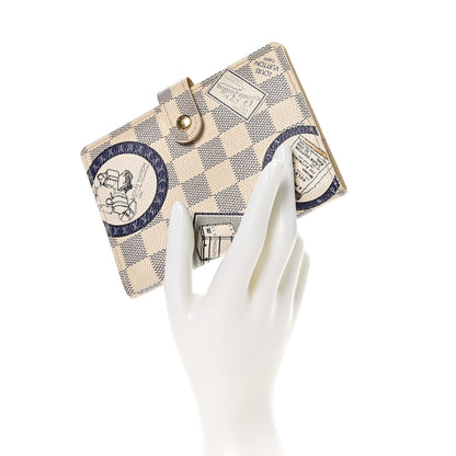 Louis Vuitton Damier Azur Patch Small Ring Agenda Cover 2 of 7