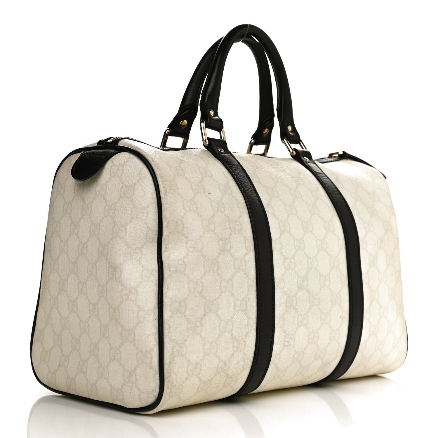 Gucci GG Plus Monogram Medium Joy Boston White Black 3 of 12