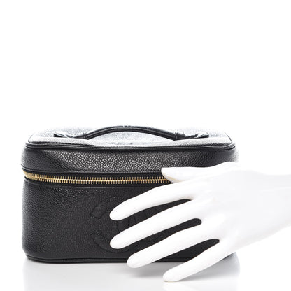 Chanel Caviar Vanity Cosmetic Case Black 2 of 7